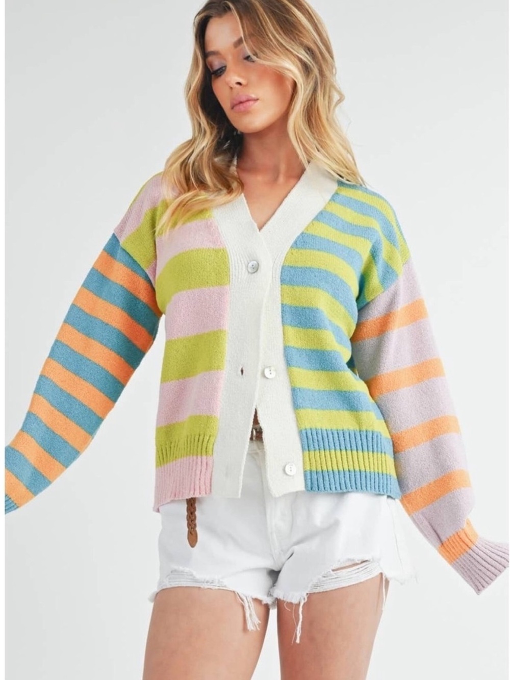 Aemi & Co. Flavia Spring Sweater Cardigan Size Small